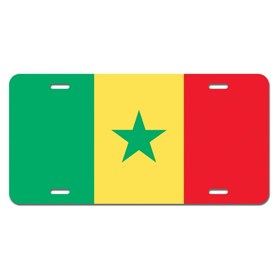Senegal Flag Novelty License Plate
