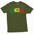thumbnail image 1 of Senegal T-Shirt Republic Of Senegal Flag Text National Patriotic Senegalese T-Shirt (Xx-Large Military Green), 1 of 6