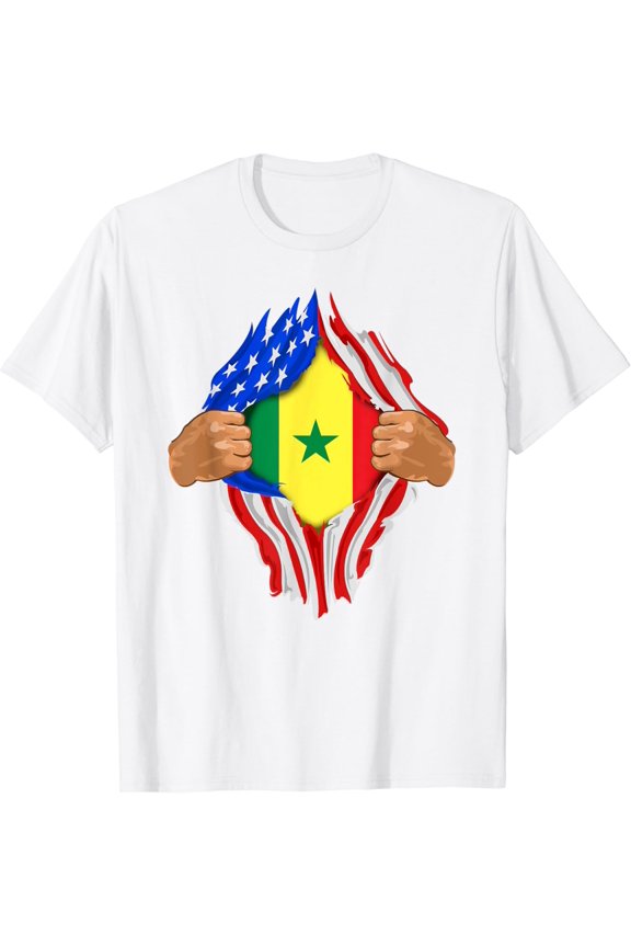 Senegalese Blood Inside Me | Senegal Flag Gift T-Shirt