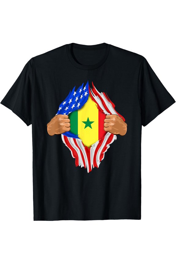 Senegalese Blood Inside Me | Senegal Flag Gift T-Shirt