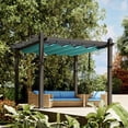 thumbnail image 1 of Senfot 10'x10' Aluminum Pergola with Retractable Canopy Outdoor Patio Sun Shade Cover for Deck Backyard Garden, 1 of 8