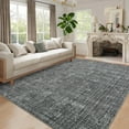 thumbnail image 1 of Senfot 10x13 Solid Area Rug Washable Non-Slip Stain Resistant Low Pile Soft Foldable for Living Room Bedroom Office Dark Gray, 1 of 8