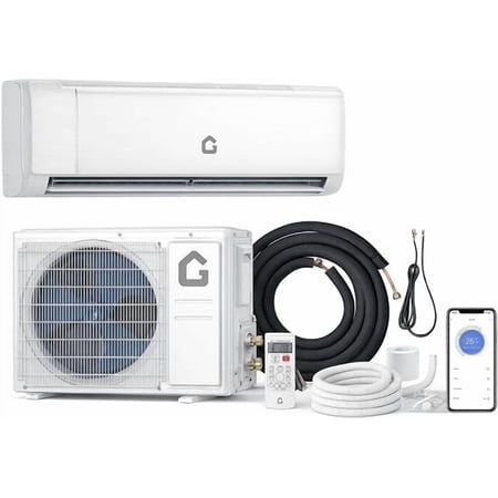 Senfot 12,000 BTU Ductless Mini Split AC & Heat Pump – 21 SEER2 Inverter, 115V, WiFi & Alexa, 7 Modes, R32, Covers Up to 750 Sq. Ft