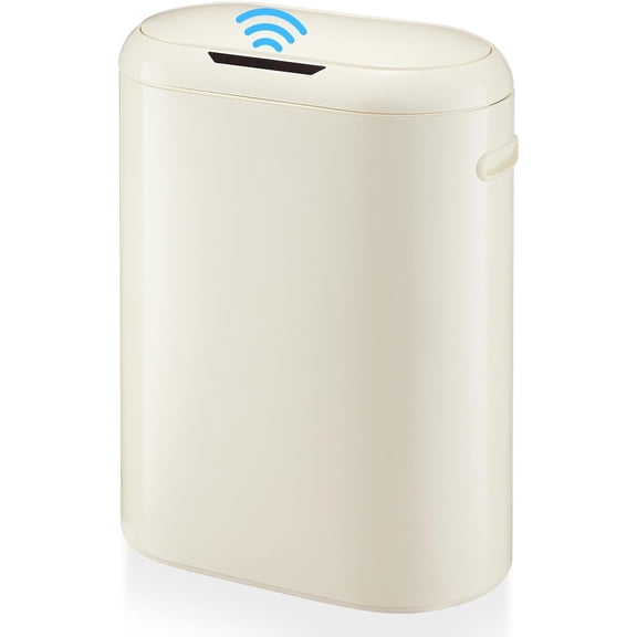 Senfot 13 Gallon Automatic Trash Can with Lid, Smart Motion Sensor Bin for Bedroom, Bathroom, Kitchen, Office