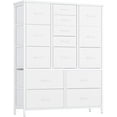 thumbnail image 1 of Senfot 15 Drawers Dressers for Bedroom, Chest of Drawers with Wood Tabletop, Metal Frame, Storage Organizer Unit with Fabric, Tall Dressers for Closet Bedroom Living Room Hallway Entryway, Gray, 1 of 8
