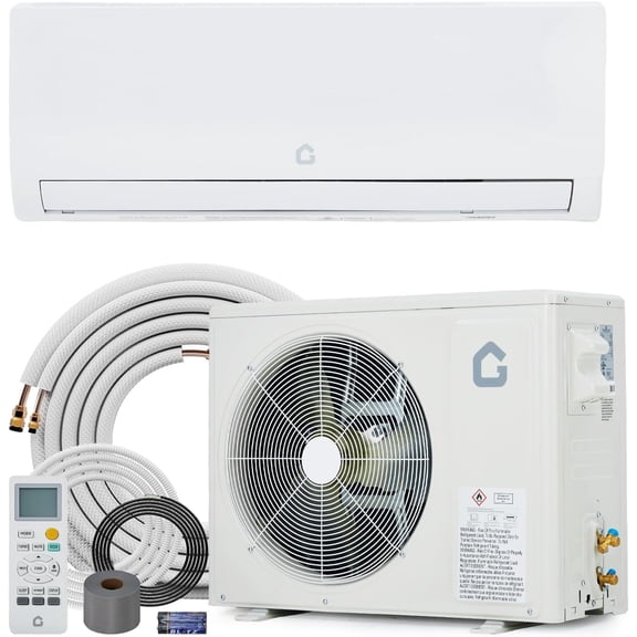 Senfot 18,000 BTU Mini Split AC & Heat Pump 21 SEER2 Inverter, WiFi & Remote, Ductless System Covers Up to 1,250 Sq. Ft for Living Room, Basement, Home Addition