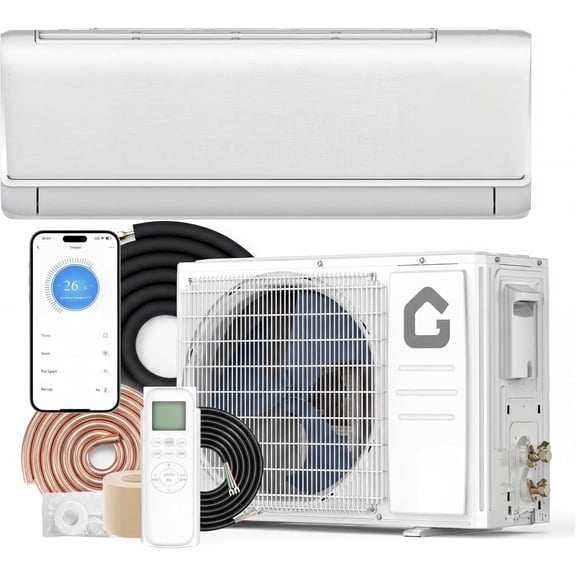 Senfot 18000BTU WiFi Ductless Mini Split Air Conditioner, 21 SEER2 High Efficiency Wall Mount AC Unit, 230V ABS Cooling System for Indoor Use