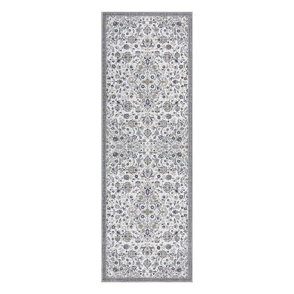 Senfot 2x6 Vintage Floral Print Hallway Runner Rug Non-Slip Soft Kitchen Laundry Bedroom Runner Rug Multi
