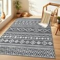 thumbnail image 1 of Senfot 5x7 Area Rugs , Washable Living Room Rug for Kitchen Bedroom Rug, Large Area Rugs Non Slip Boho Geometric Indoor Floor Carpet for Home Office Gray, 1 of 9