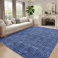 thumbnail image 1 of Senfot 5x7 Solid Area Rug Washable Non-Slip Stain Resistant Low Pile Soft Foldable for Living Room Bedroom Office Blue, 1 of 8