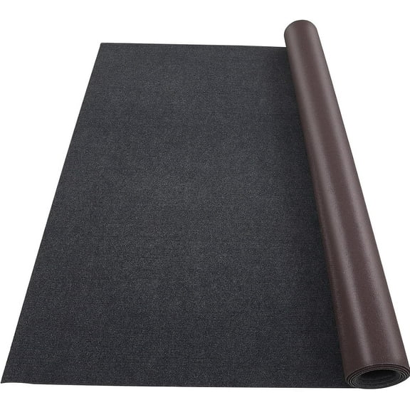 Senfot 6 x 23 Marine Carpet Roll, UV-Resistant Slip-Resistant Boat Carpeting with Waterproof TPR Backing for Deck, Patio, Porch & Marine Use Black