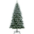 thumbnail image 1 of Senfot 7.5 FT Artificial Christmas Tree, Christmas Tree with Decoration, Metal Base Easy Assembly for Home, Office, Christmas Party, Christmas Holiday Decor, Green, 1 of 9