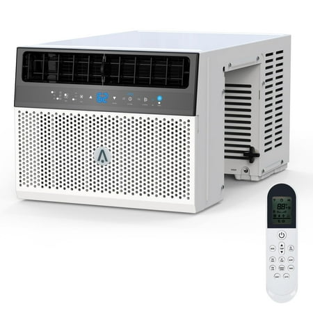 Senfot 8000 BTU U-Shaped Window Air Conditioner Ultra Quiet Energy Efficient Adjustable Depth Remote Control Washable Filter Open Window Flexibility No WiFi