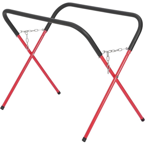 Senfot Carbon Steel Portable Workbench, Painted Bracket Structure Red Finish, 500 Lbs Load Bearing Heavy Duty Foldable Table for Garage DIY