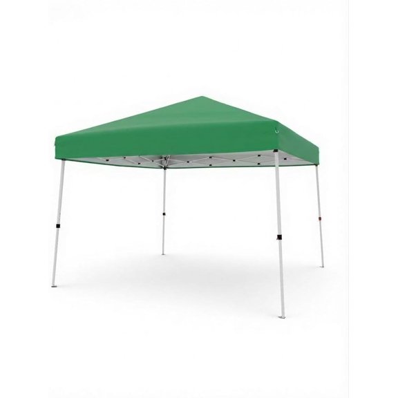 Senfot Commercial Pop Up Canopy Tent, Slant Leg Design, 210D Oxford Fabric, Iron Frame, 4 Sandbags for Outdoor Events Green