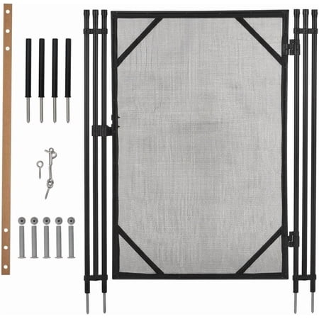 Senfot Composite Fiber Pool Safety Fence, Removable Pool Barrier for Inground Above Ground Pool Backyard Safety 4x2.5ft