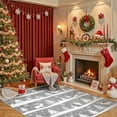 thumbnail image 1 of Senfot Gray 4x6 Area Rugs for Living Room, Indoor Non Slip Carpet, Washable Rug for Home Decor, Soft Low Pile Christmas Rug with Xmas Tree Reindeer Snowflake for Bedroom, Dining Room, 1 of 7