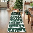 thumbnail image 1 of Senfot Green 2x6 Area Rugs for Living Room, Indoor Non Slip Carpet, Washable Rug for Home Decor, Soft Low Pile Christmas Rug with Xmas Tree Reindeer Snowflake for Bedroom, Dining Room, 1 of 7