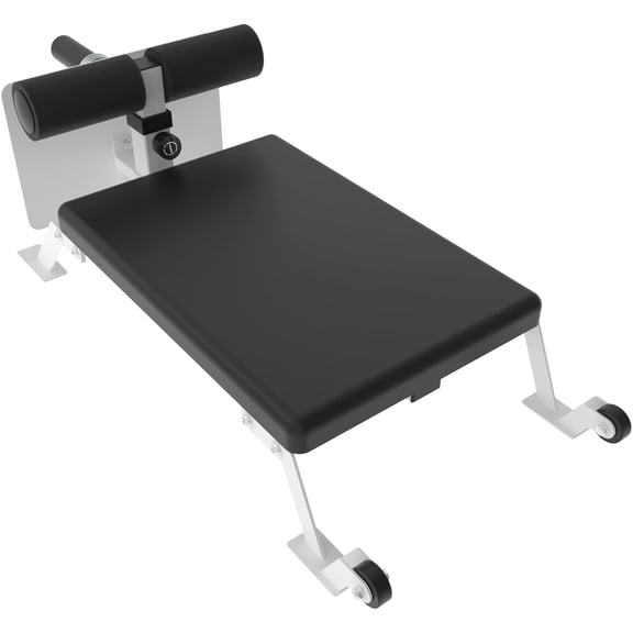 Senfot Heavy Duty Steel Nordic Hamstring Curl Trainer Household Core Leg Muscle Training Home Gym Fitness Equipment White