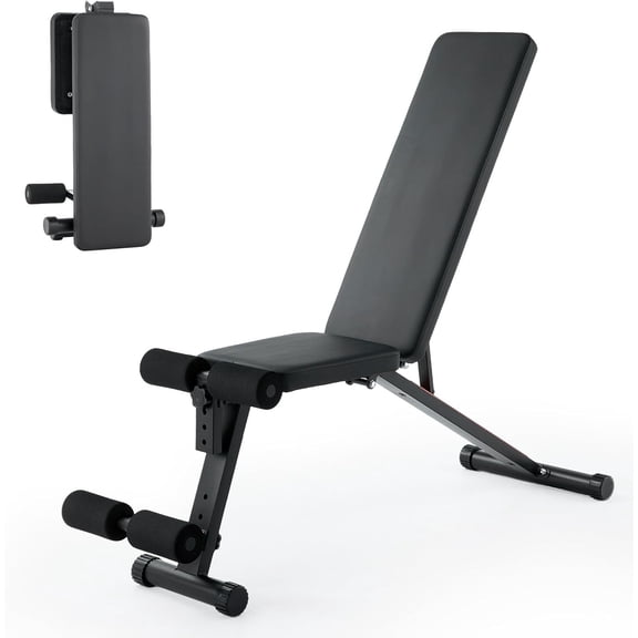 Senfot Multifunctional Weight Lifting Bench Heavy Iron Plastic Structure Home Gym Full Body Strength Training Chair Black