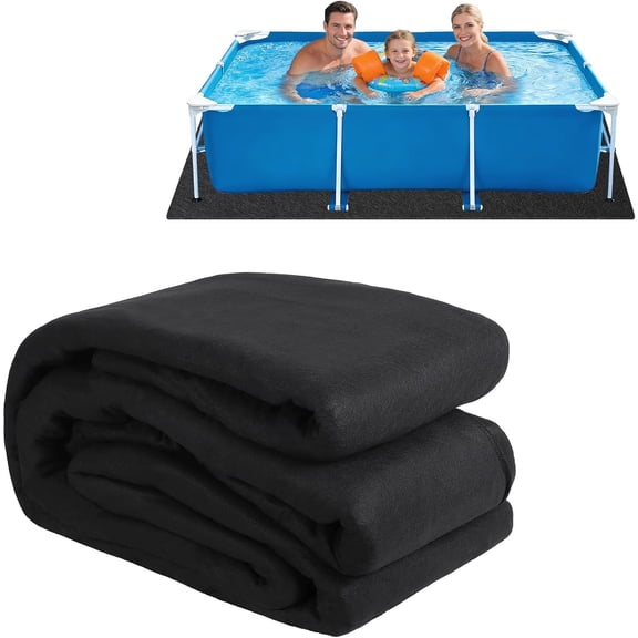 Senfot Non-Woven Pool Liner, Heavy Duty Pool Ground Cloth for Above Ground Inground Pool Spa Pond Protection Square 16x32
