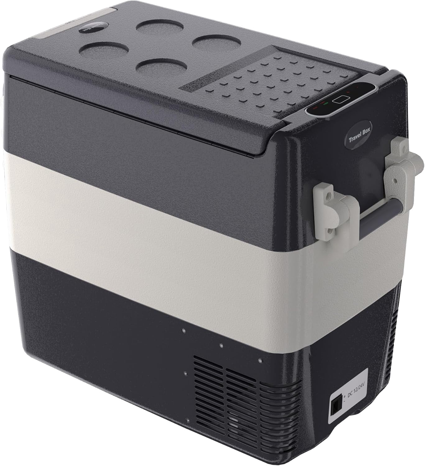 Senfot PP Portable Car Refrigerator, Mini Fridge for Vehicle Truck RV Road Trip Travel Camping Food Drinks 50L