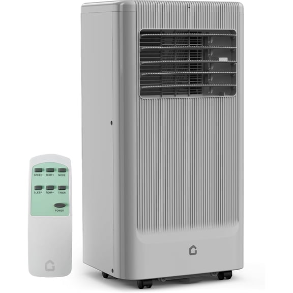 Senfot Portable Air Conditioner 8000 BTU- 3-in-1 AC Unit- Cools 350 Sq.Ft- Quiet with Built-in Dehumidifier- Gray