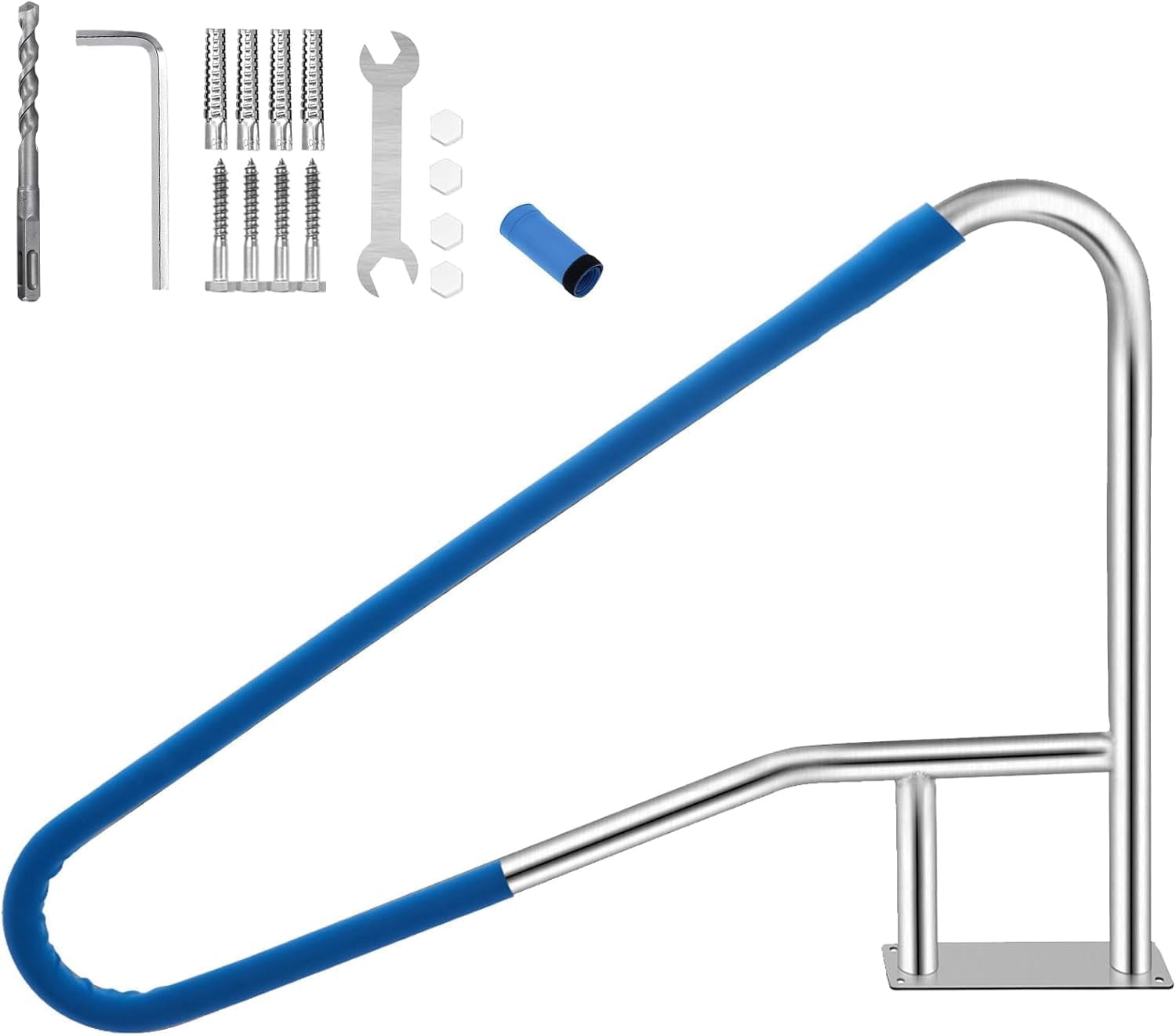 Inground Pool Grab Rails Senfot Stainless Steel Detachable Pool Handrail, Modular Design Pool ...