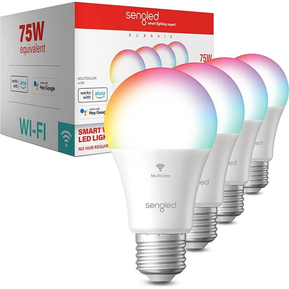 Sengled LED 10.5W (75W Equivalent) Light Bulbs, Dimmable (4 Pack)