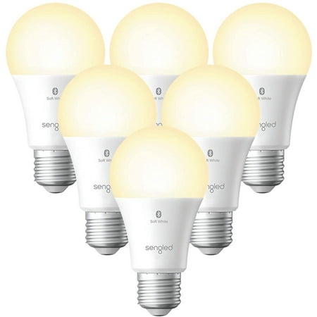 Sengled Smart Light Bulbs, Bluetooth Mesh Light Bulb, Dimmable LED Bulb E26 A19, 60W Equivalent Soft White 800LM, High CRI, High Brightness, 6 Pack