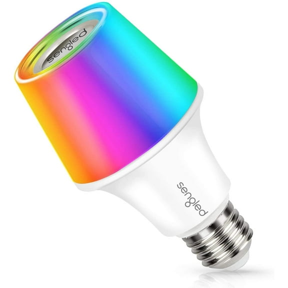 Sengled Solo RGBW Bluetooth Light Bulb Speaker Multi Color Changing LED Light Bulb 60W Equivalent Dimmable App Controlled E26 Smart Music Bulb, Compatible with via Bluetooth Connection