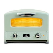 Sengoku HeatMate Countertop Toaster Oven w/ Graphite Technology, Olive