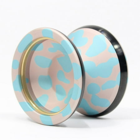 Sengoku Hideyoshi Yo-Yo - Tri-Metal YoYo (Pink Blue Splash w/Black SS and Brass)