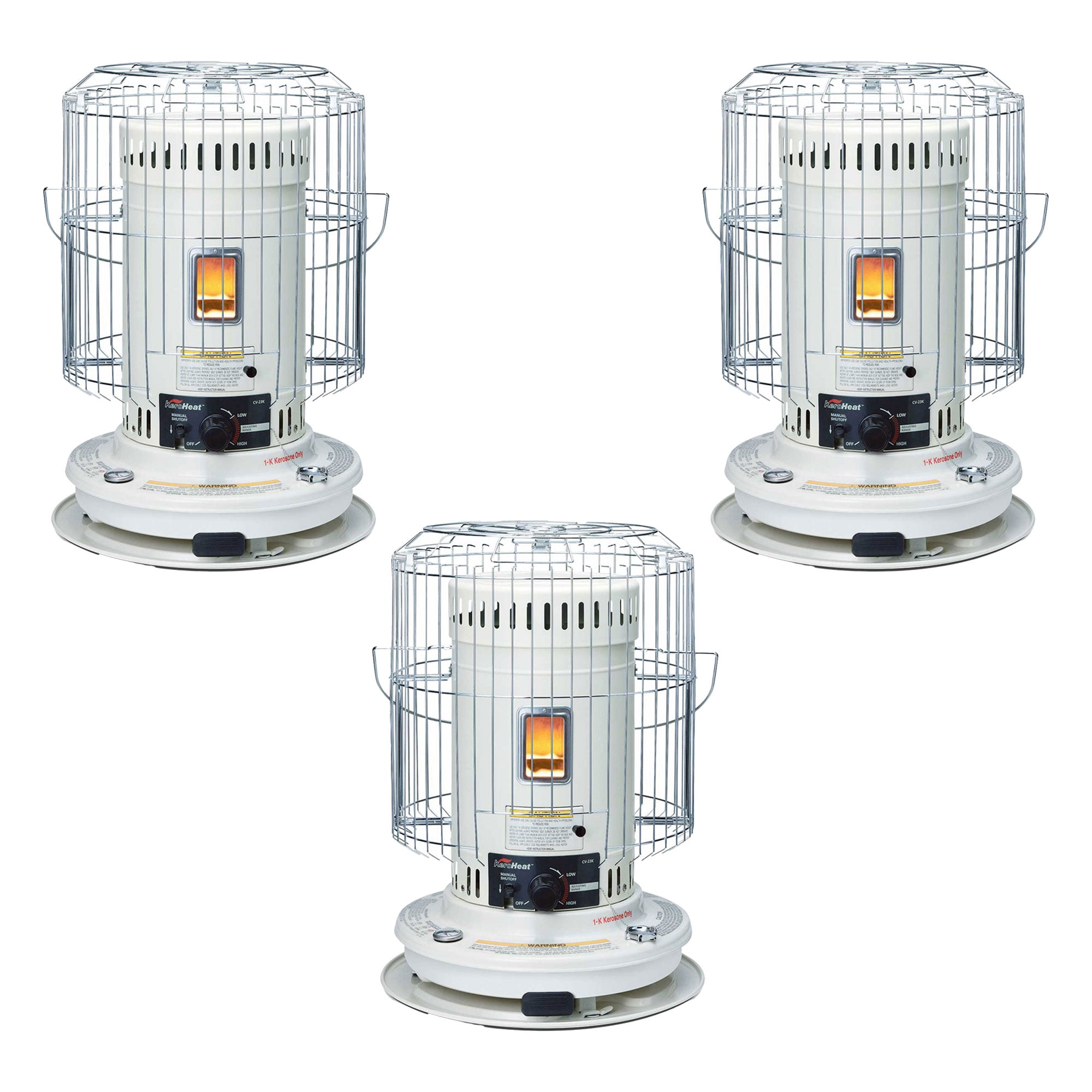 Sengoku KeroHeat 23,500 BTU Portable Convection Kerosene Heater, 3 Pack ...