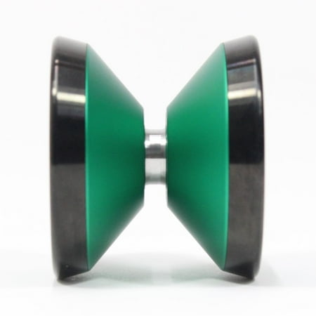 Sengoku NobuMecha Yo-Yo -Bi-Metal YoYo 7068 Aluminum with Stainless Steel Rims (Green Black Rims)