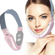 Senhorita Double Chin Reducer Machine, Electric Face Lift Device Beauty Belt, Portable Intelligent V-Face Shaping Massager with Blue Light