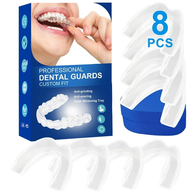 Senhorita Mouth Guard, 8PCS Grinding Teeth Professional Dental Night