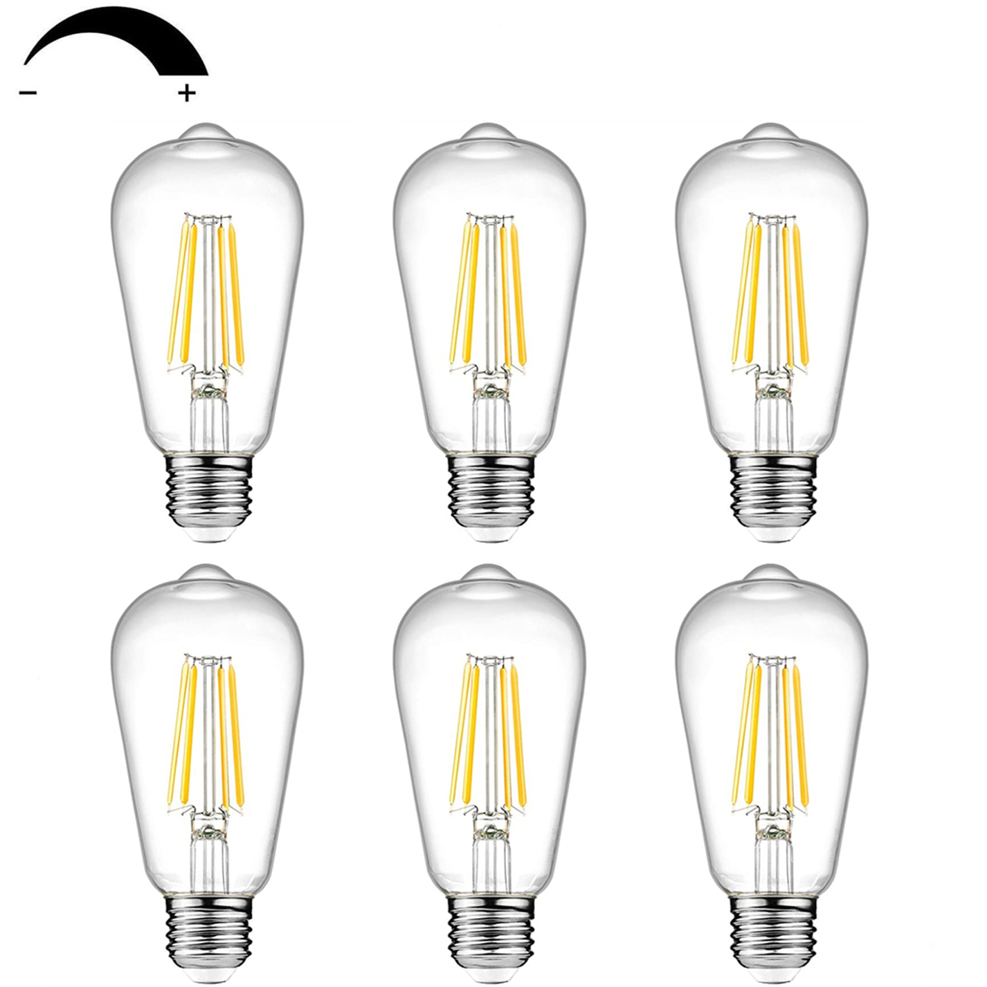 LED Edison Light Bulbs 60 Watt Decorative Vintage Style Incandescent