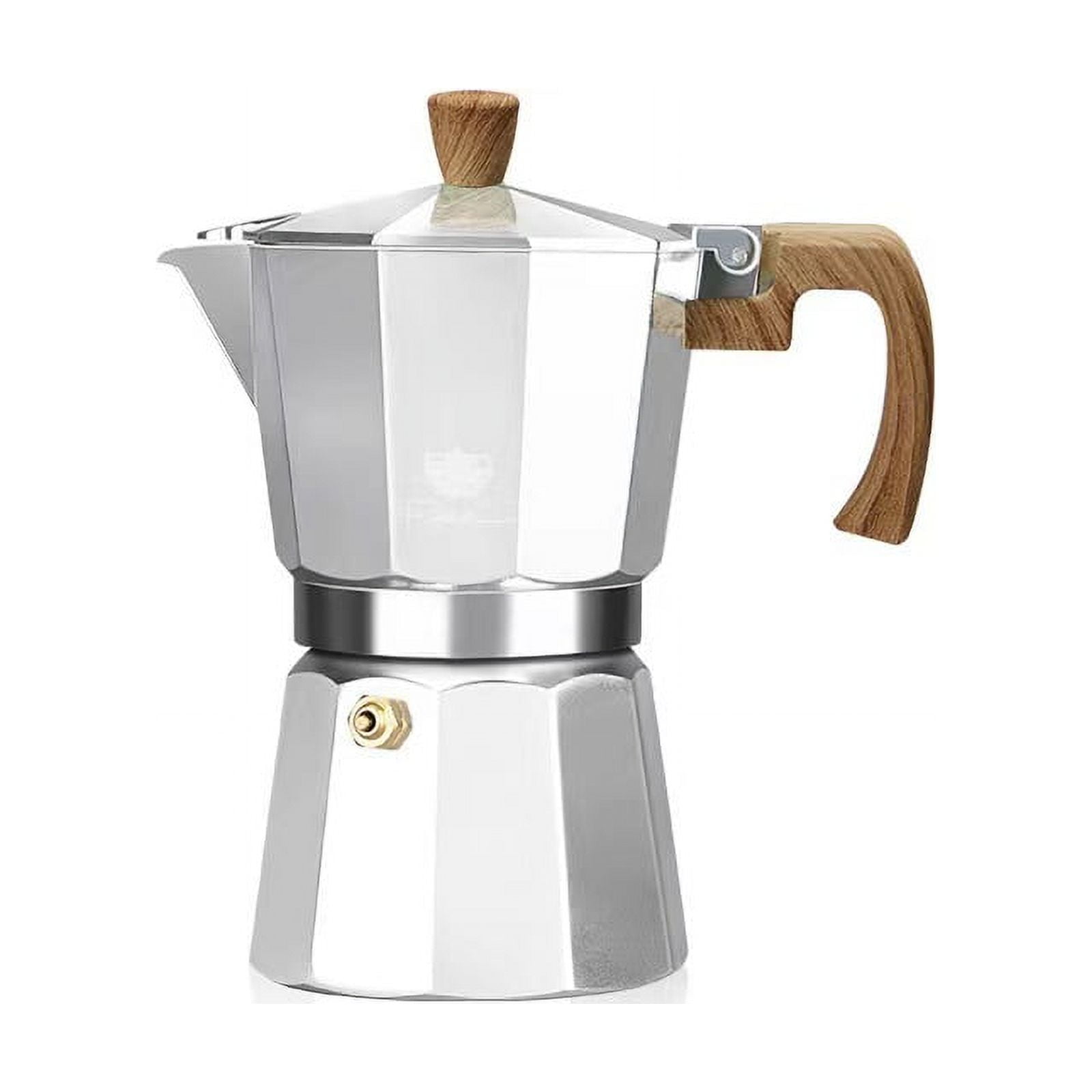 Senhu Moka Pot 3 Espresso Cup - 5.5oz Stovetop Espresso Maker Cuban Coffee Maker Italian Espresso Greca Coffee Maker