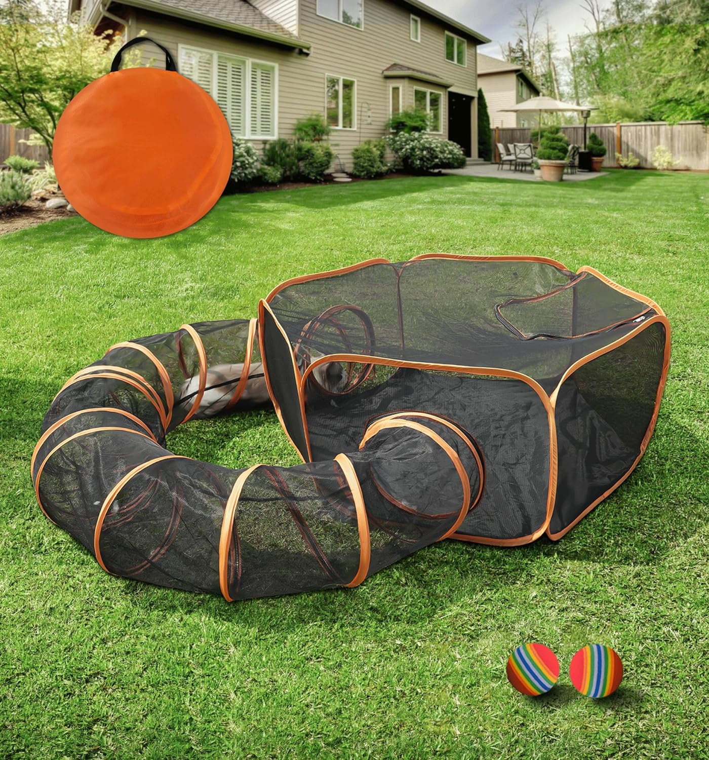 Senhu Outdoor Cat Enclosures, Portable Cat Tent for Outside Cat Playpen