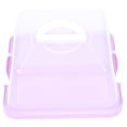 thumbnail image 1 of BRIGHTFUFU Portable Cake Box Violet Transparent For Birthday Party 1Pc, 1 of 5