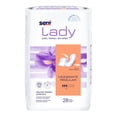 thumbnail image 1 of Seni Lady Moderate Female Incontinent Pad Regular Length 10" L S-3P28-PS1, 60, 28 Ct, 1 of 9