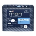 thumbnail image 1 of Seni Man Active Light Male Incontinent Pad Cup Shape 7-1/2 X 9-3/10 Inch S-AL15-US1, 45, 90 Ct, 1 of 10