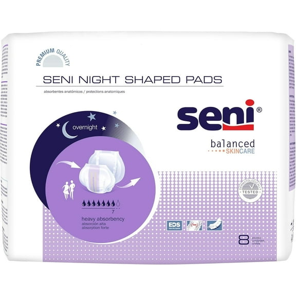 Seni Night Shaped Pads, 48 PCS
