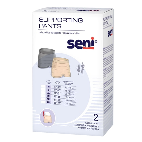 Seni Reusable Knit Pant Boxer Style 4X-Large, S-4X02-US1, 53, 1 Ct