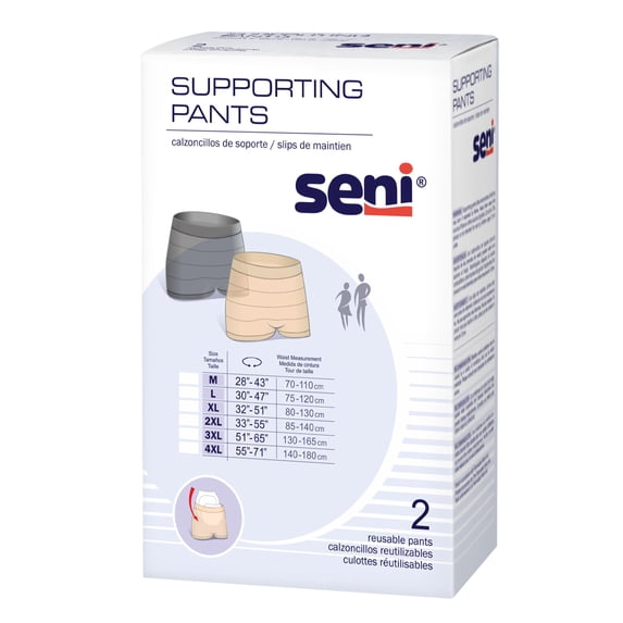 Seni Reusable Knit Pant Boxer Style Large, S-LA02-US1, 50, 1 Ct