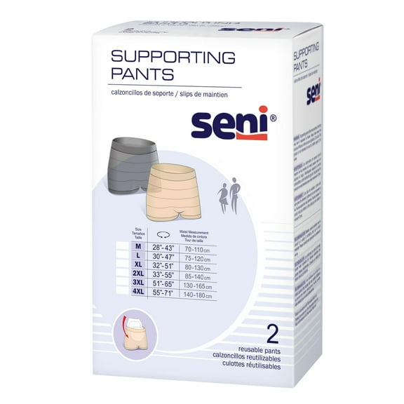 Seni Reusable Knit Pant Boxer Style Medium, S-MA02-US1, 51, 1 Ct