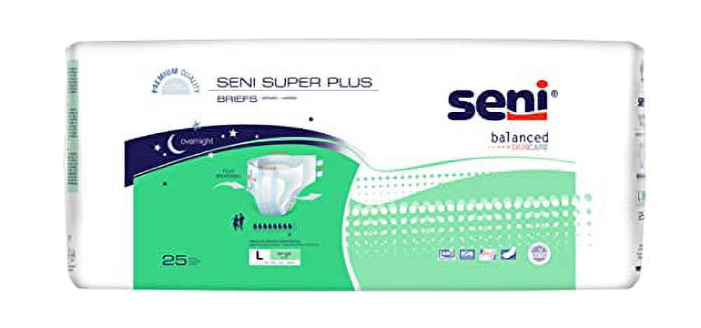 Seni Super Plus Briefs Large, 50 Count - Walmart.com