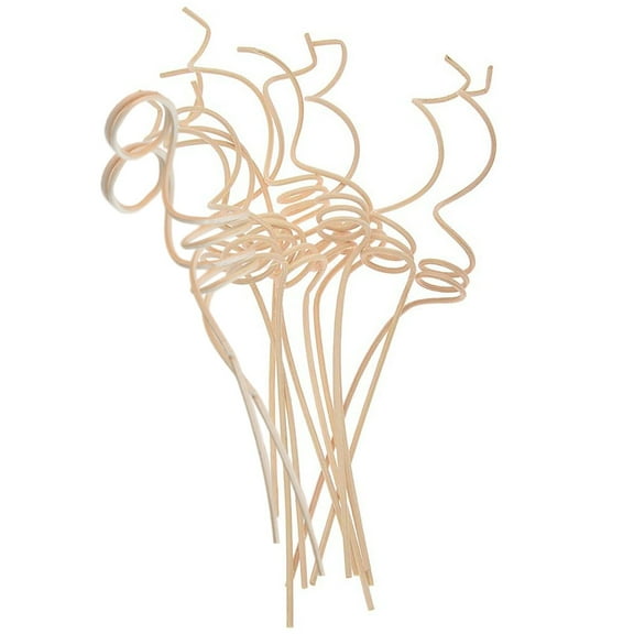 Senikei 1 Set 12Pcs Rattan Shape Diffuser Sticks Flameless Perfume Diffuers (Wood Color)