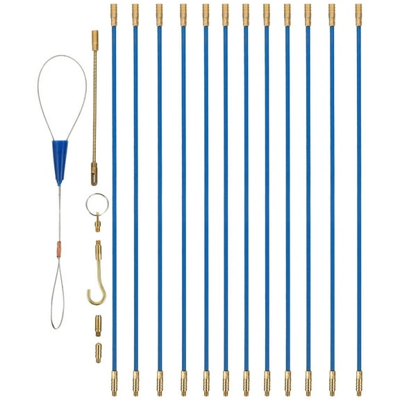 Fiberglass Wire Pulling Rods for Electricians Set of 1 Assorted Color Cable Wiring Tools